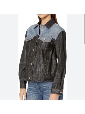 La Vie Rebecca Taylor Denim Patch Jacket